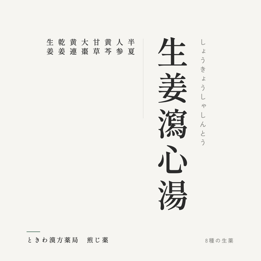 生姜瀉心湯（煎じ薬）ときわ漢方薬局